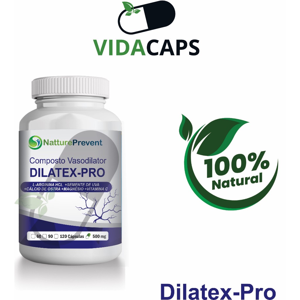 DI LA TEXLife ArgininLife Uva Cálcio Magnésio Vita C 500mg 60 / 90 / 120 Cáps - Suplemento Vidacaps