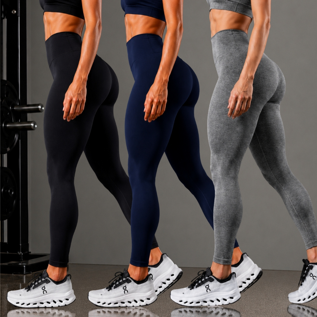 Kit 3 Calças Legging Feminina Cintura Alta e Modeladora Quentinha e Confortavel