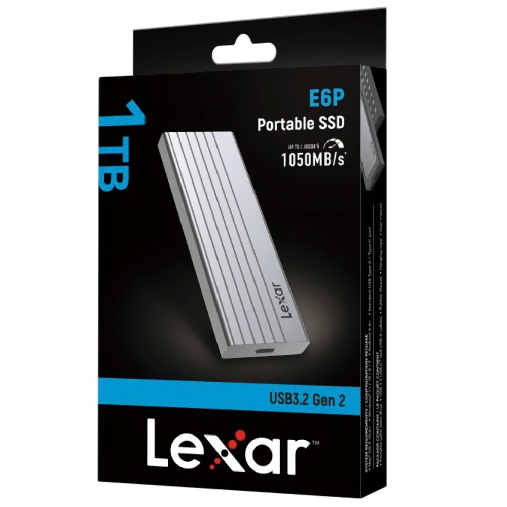 SSD Externo Portátil Lexar Professional 1TB Alumínio Ultra Rápido USB-C