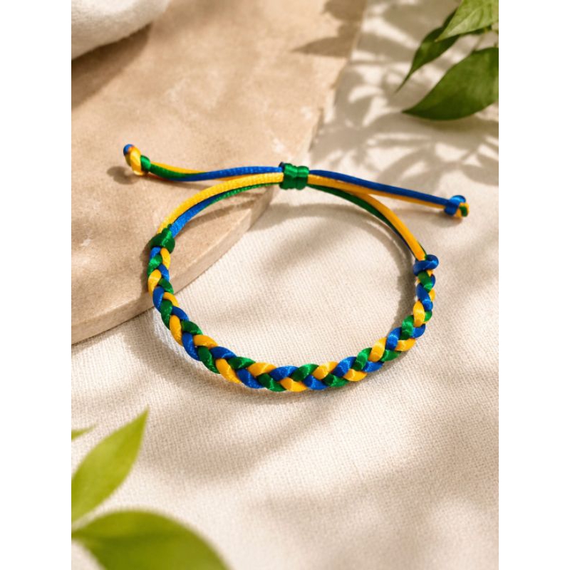 Pulseiras do Brasil Copa do mundo 2026 pulseira ajustável fio de seda