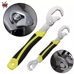 Kit 2 Chaves Inglesas Ajustáveis 6-33mm Universal P/ Reparo e Oficina