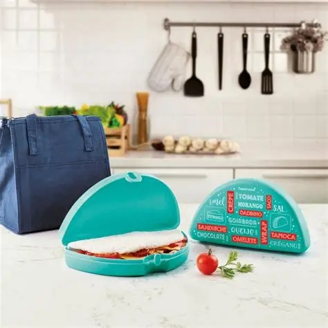Porta Lanche, snack pequeno/grande Tupperware Original - lancheira - bolsa