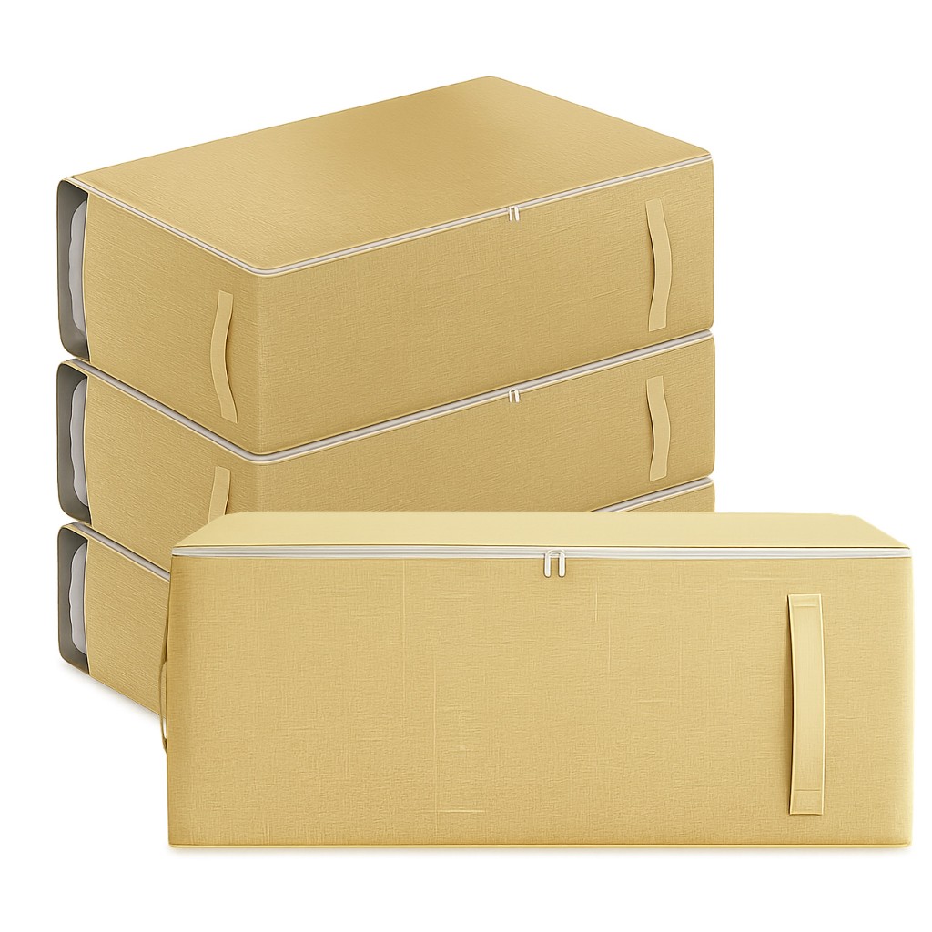 Kit Caixas Organizadoras Roupas Calçados Coberta TNT Com Tampa Ecológico Saco Armazenamento Multiuso