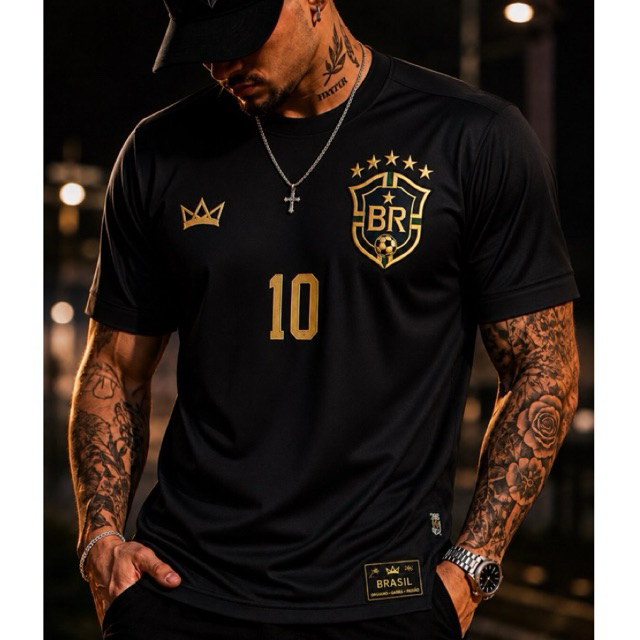 Camiseta Masculina Algodão do Brasil, Camisa Estampada do Brasil