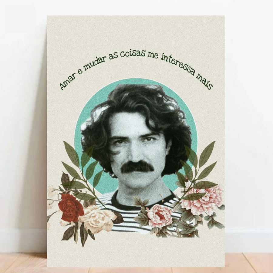 Quadro Placa Decorativa Belchior MPB Rock Musica e decoração ArtemQuadros 18