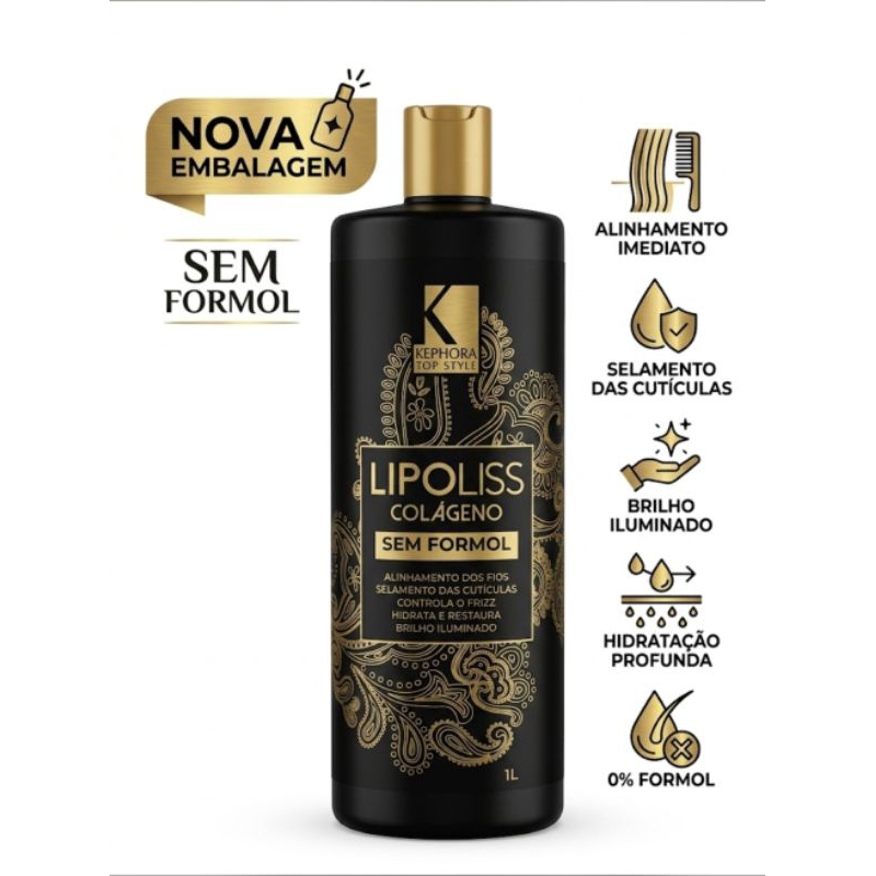 Escova Progressiva Lipoliss Kephora 0% Formol 1000ml