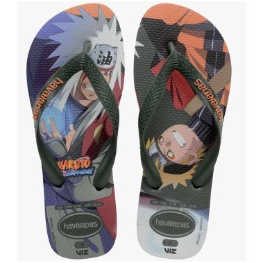 Havaianas Naruto Original Chinelo Anime Masculino Feminino Confortável Antiderrapante Estampado Moda Verão