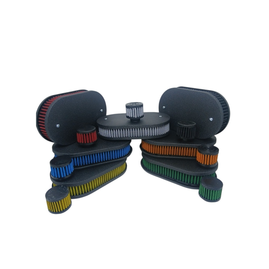 Filtro Esportivo Vw Gol Para Carburador Modelo Tldz com respiro BLACK