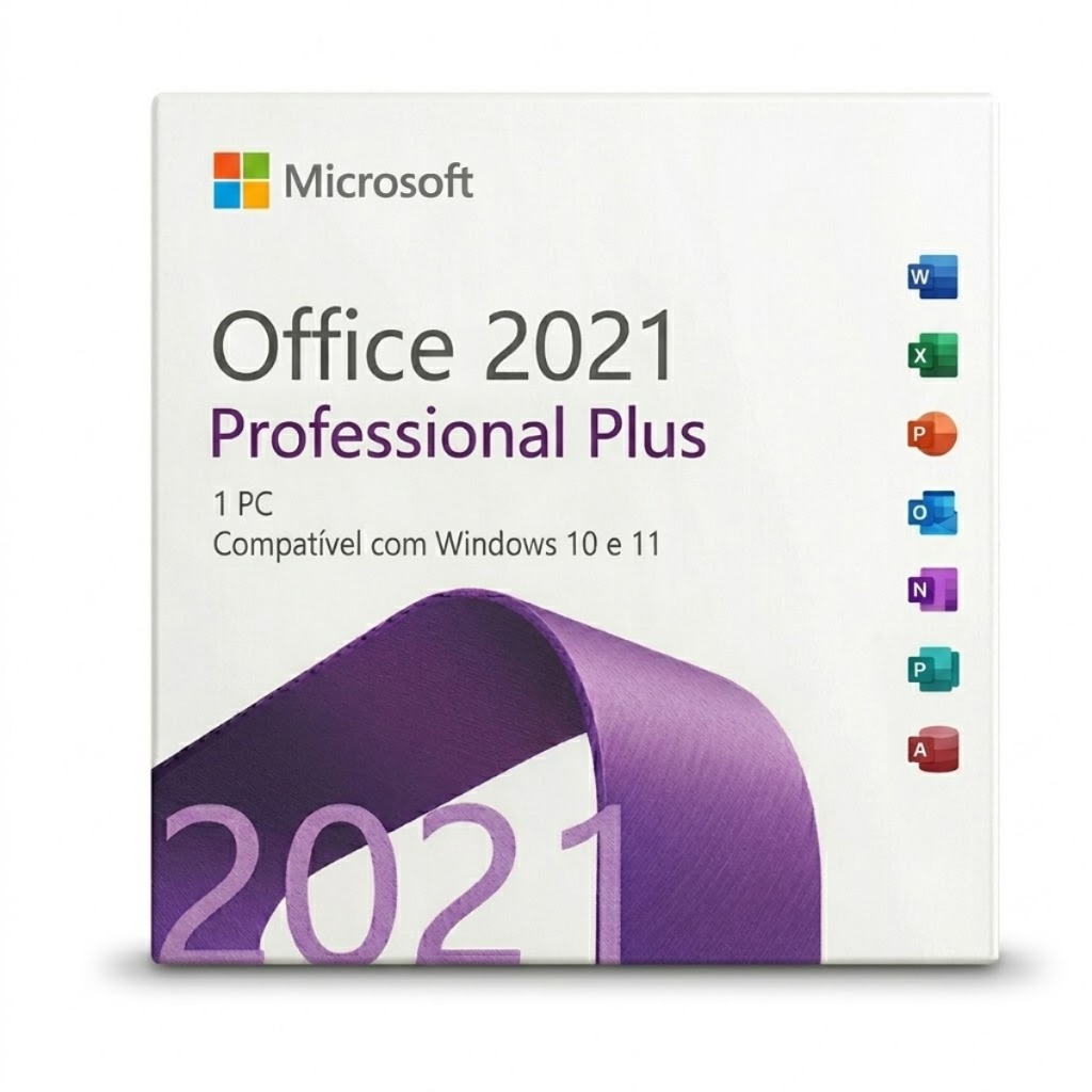 Microsoft Office 2021 Profissional Plus -  Entrega Física - Cartão Impresso- Original