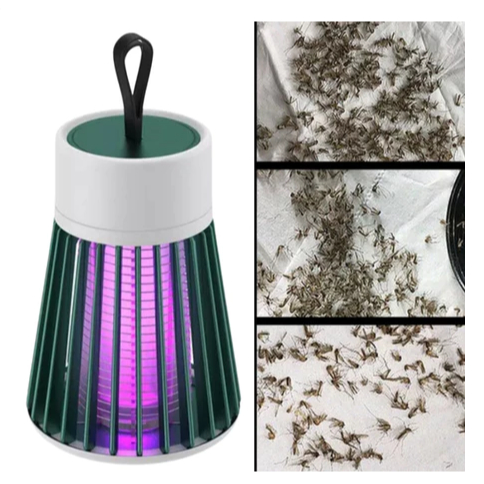 Luminaria Mata Mosquito Armadilha Eletrica Repelente Choque Lampada Luz Ultravioleta LED Luz UV USB Dengue Pernilongo ..