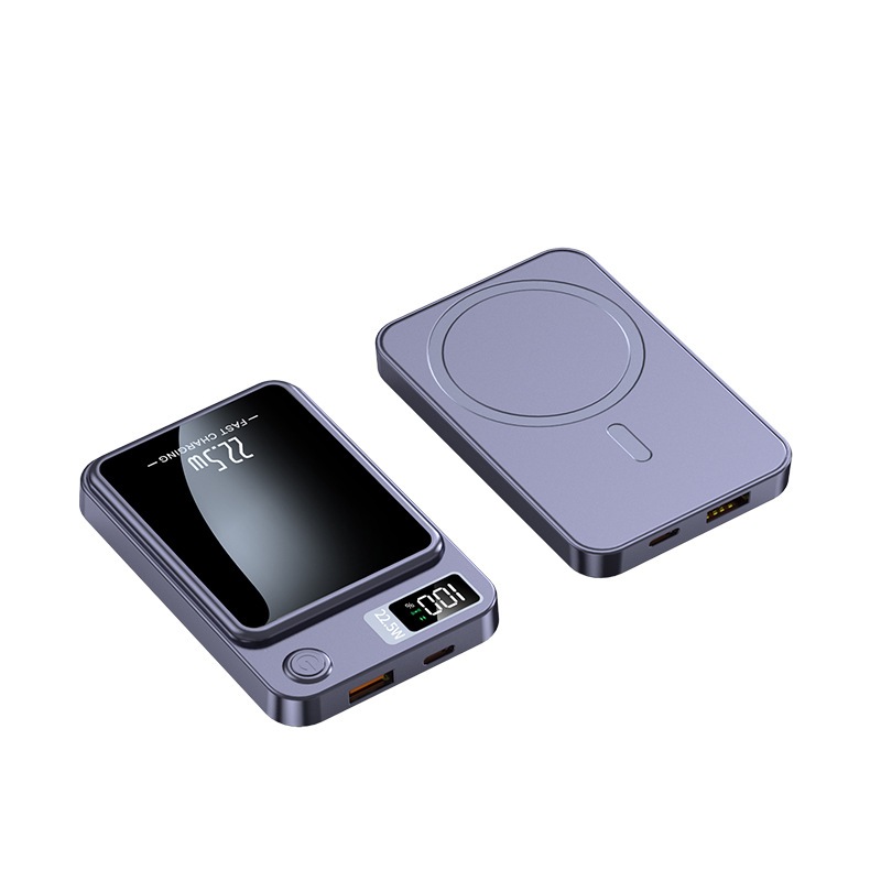 Carregador Portátil Power Bank Indução Magnética 10000mAh 22.5W  Compatível iPhone Samsung Viagem Diária -A7