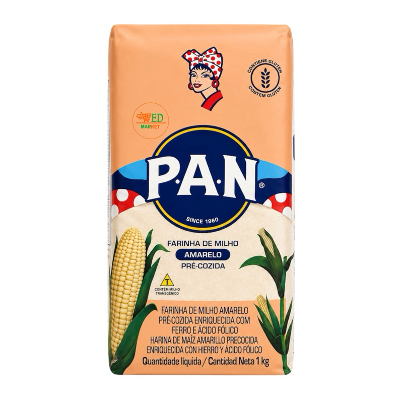 Harina PAN farinha de milho branco, harina PAN pre-cozida enriquecida 1kg — imagem 2 de 2