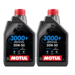 Kit 2 Óleos Motul 3000 20w50 Mineral Next Cbx 250 Cb 300