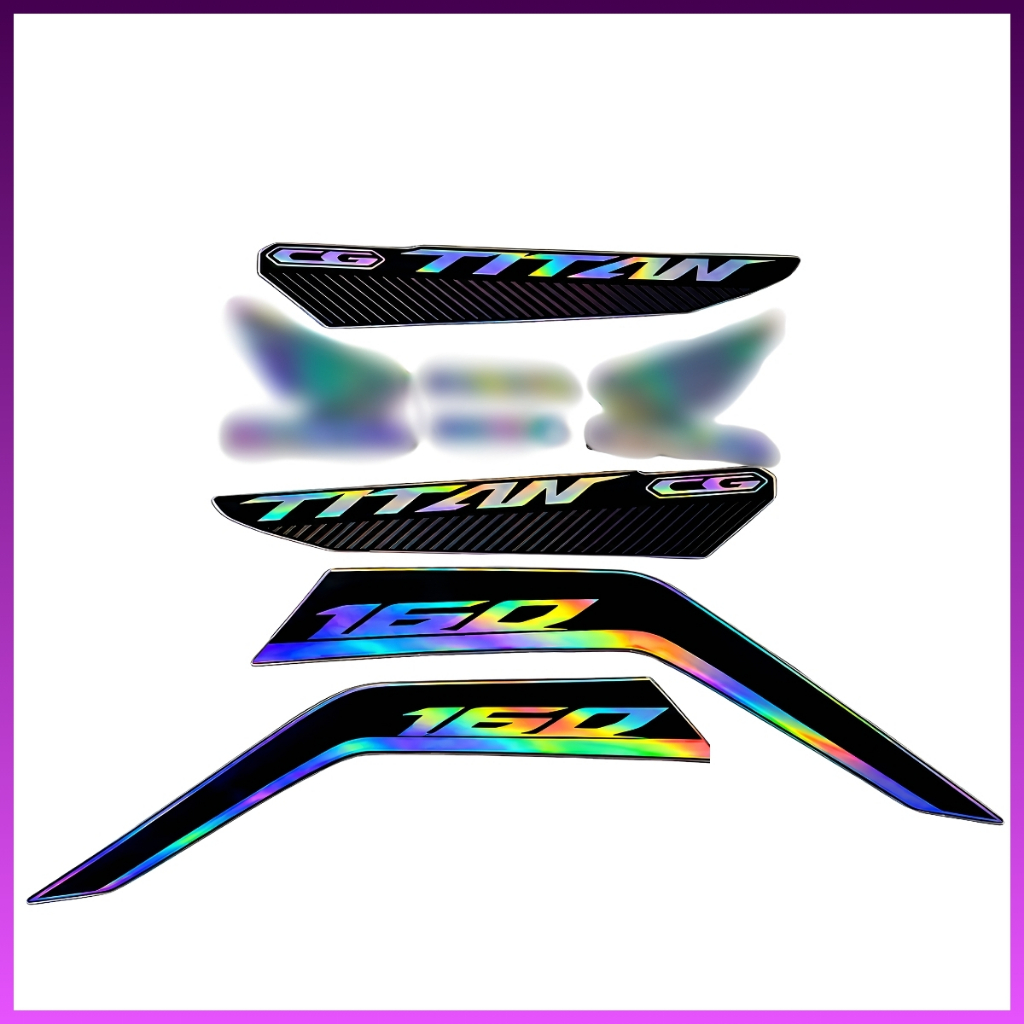 Adesivos Holográficos Titan 160 2022 até 2024 – Alto Brilho Premium e Visual Moderno
