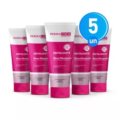 Kit 5 Gel Esfoliante Rosa Mosqueta 100ml Dermachem