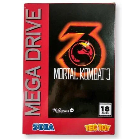 Mortal Kombat 3 Mega Drive Tectoy Original Completo com Caixa (Versão Nacional)