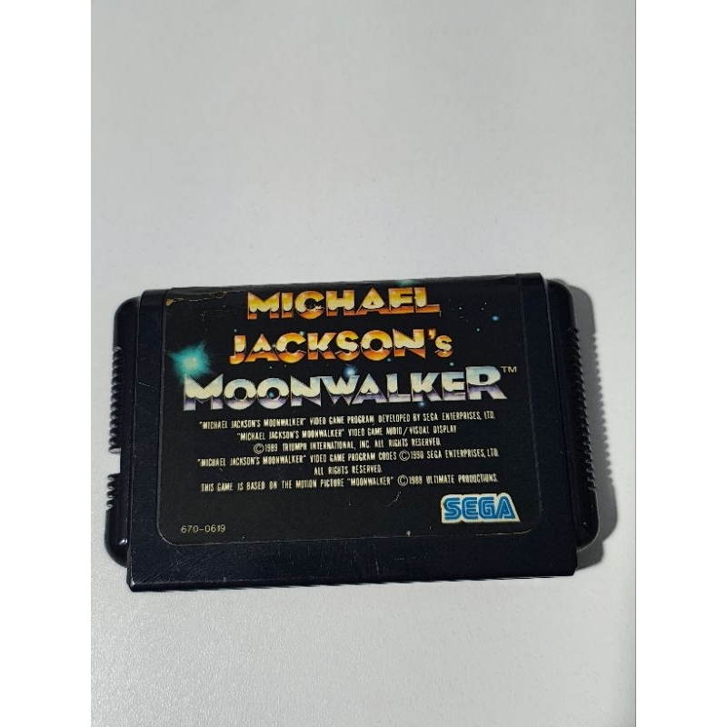 Cartucho original Japonês Mega Drive - Michael Jackson Moonwalker