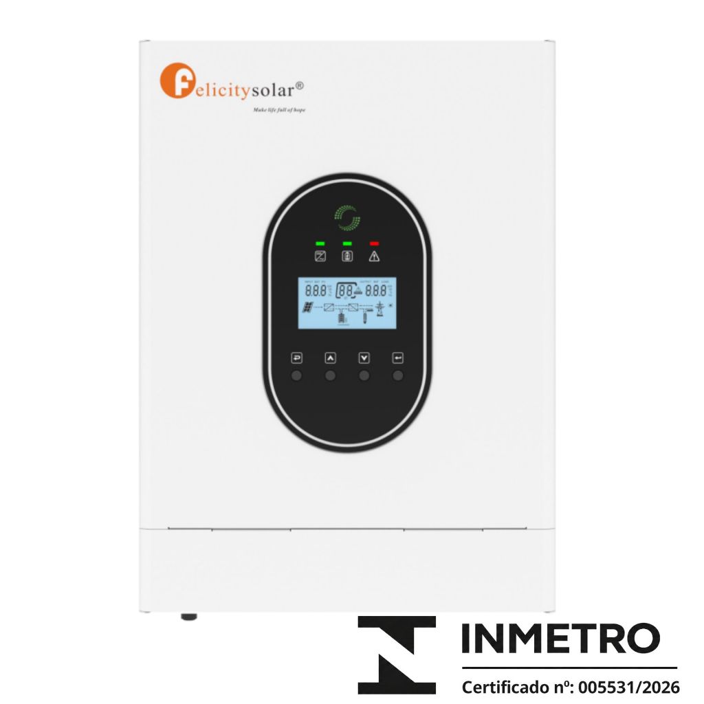 Inversor Solar Hibrido 1000w 12v 220v Mppt60a Felicity Solar
