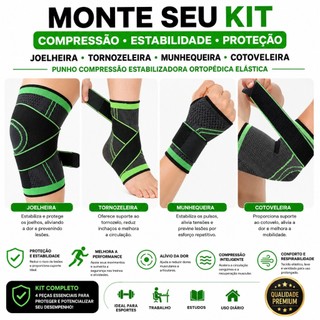 Joelheira Tornozeleira Munhequeira Cotoveleira Punho Compressão Estabilizadora Ortopédica…