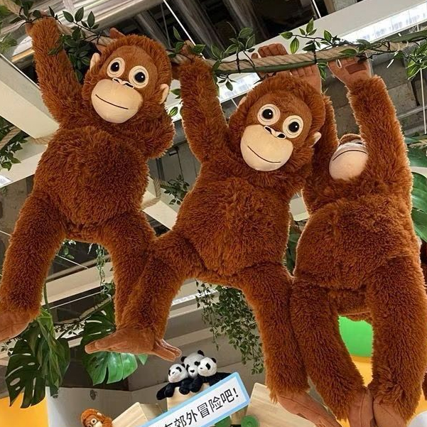 Engraçado Orangotango Brinquedos De Pelúcia Super Macio Recheado Soco Macaco Animais Bonito Boneca