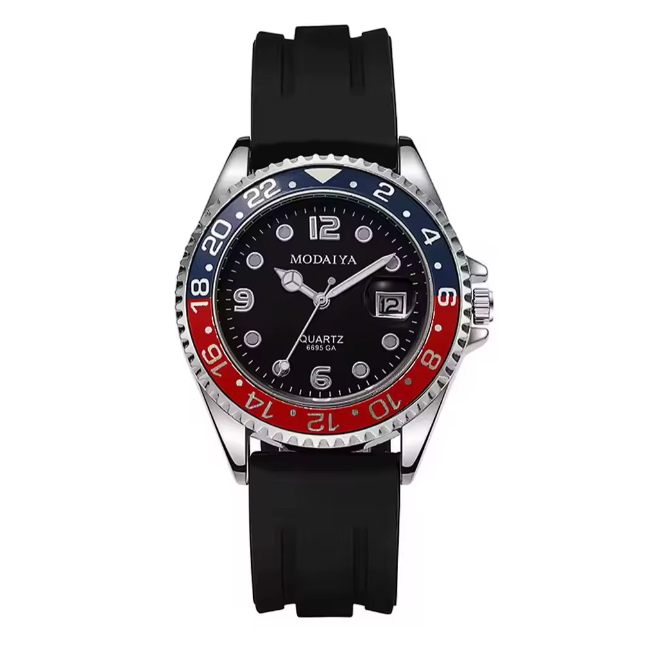Modaiya clássico relógio masculino marca de luxo relógio de quartzo pulseira de silicone relógio militar relogio
