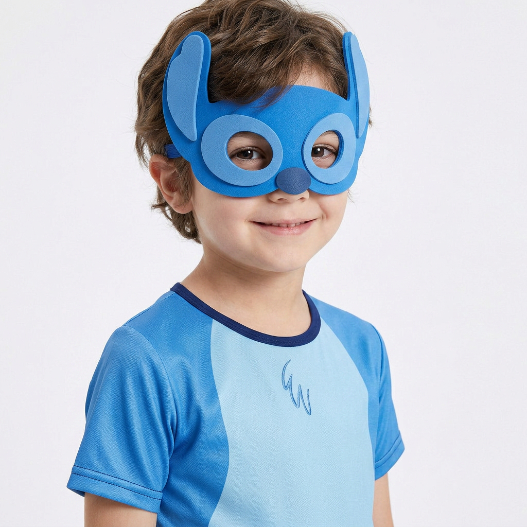 Kit 50 Mascaras Stitch EVA Infantil Fantasia Carnaval Festa Aniversário Lembrancinhas Entretenimento