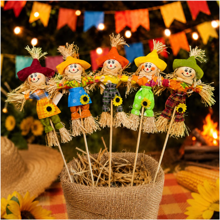 Kit 6/12 Espantalhos no Palito Decoraçao Festa Junina Sao Joao