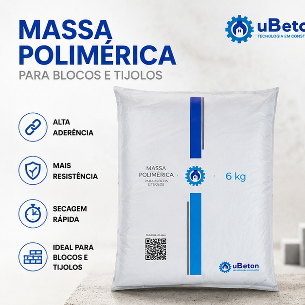 MASSA POLIMÉRICA uBeton 6kg – ALTA PERFORMANCE PARA SUA OBRA!