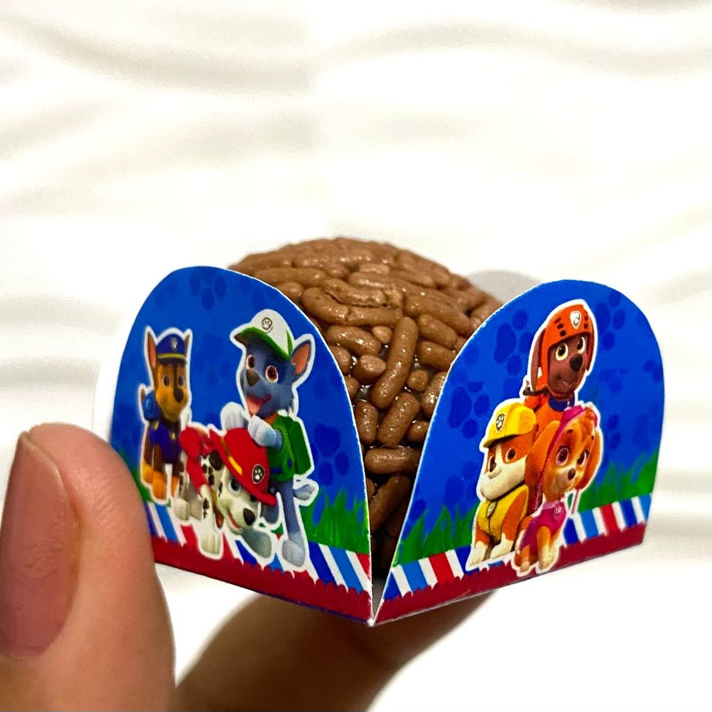 Forminha para Doces Patrulha Canina | Porta Brigadeiro e Beijinho | Personalizado Festa Infantil