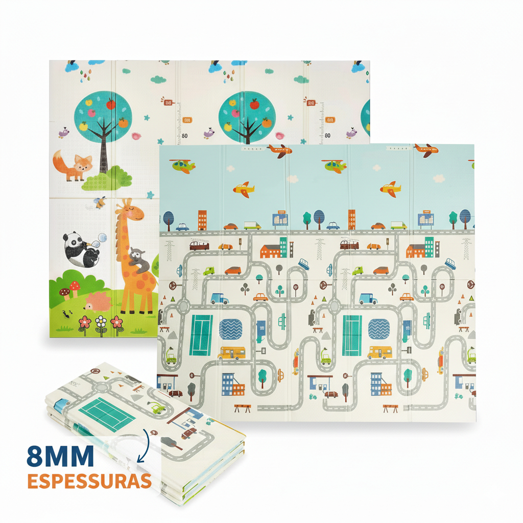 tapete bebe emborrachado Tatame Infantil 2*1.8M Bebê Dupla Face