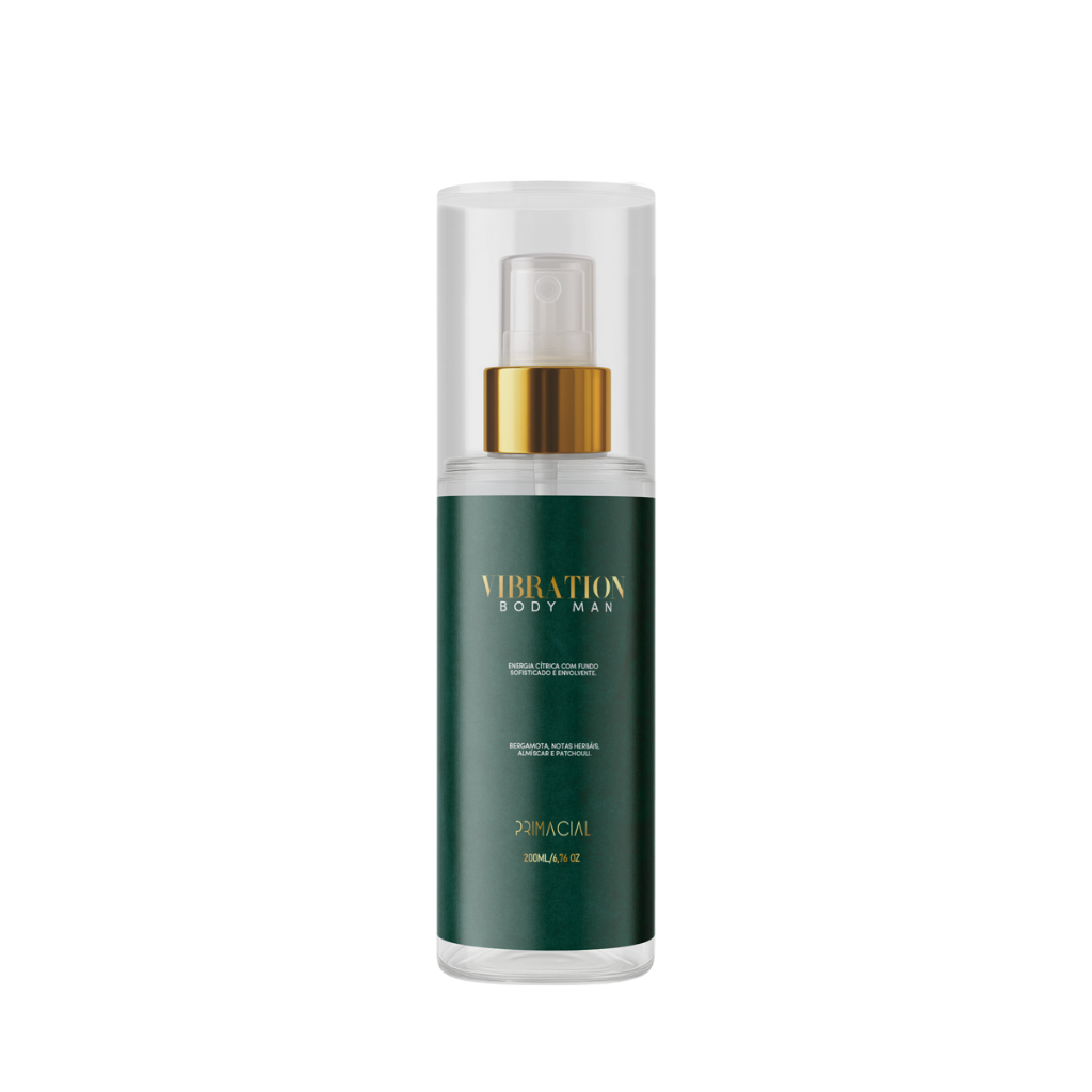 BODY SPLASH MASCULINO VIBRATION 200ML - PRIMACIAL PERFUME CÍTRICO