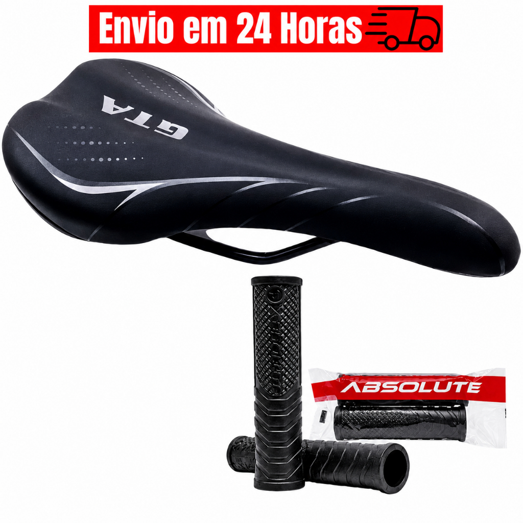 Banco De Bicicleta Selim Mtb Gta Modelo Esportivo Mtb Bike Manopla Absolute Urban