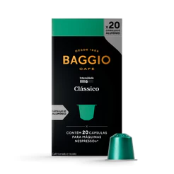 Baggio Café - Cápsula de Café Clássico Compatível com Nespresso® - 20 unidades.