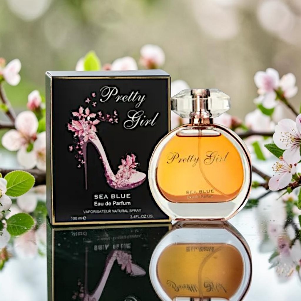 Perfume Pretty Girl Sea Blue Eau de Parfum 100ml – Feminino, Floral Oriental Doce e Elegante