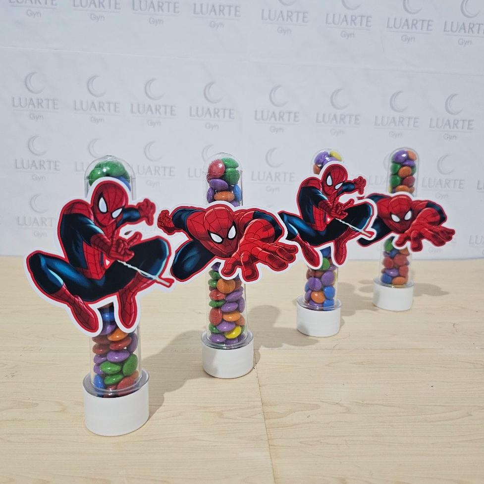Apliques para Tubetes Personalizados HOMEM ARANHA Lembrancinhas Festa Infantil