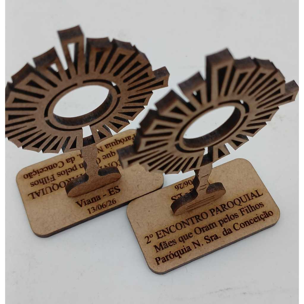 70, 80un Mini Ostensórios Personalizados Para Lembrancinha de Encontros Religiosos ECC EJC EPJ CrIsma Primeira Comunhão