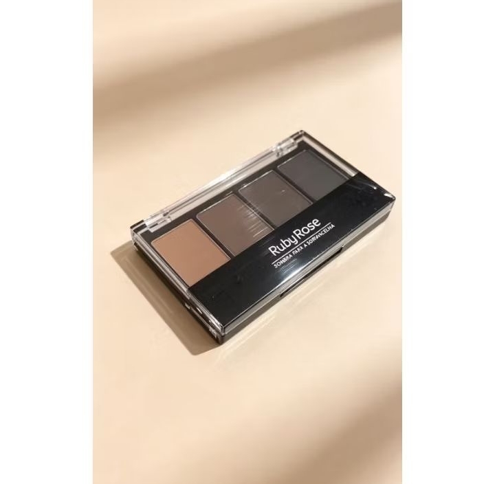 Paleta de Sombras para Sobrancelhas Ruby Rose | Alta Fixação e Definição
