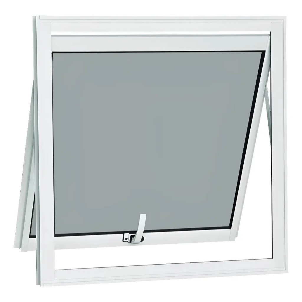 Janela Max Ar 60x60 De Banheiro Alumínio Perfil Linha 25