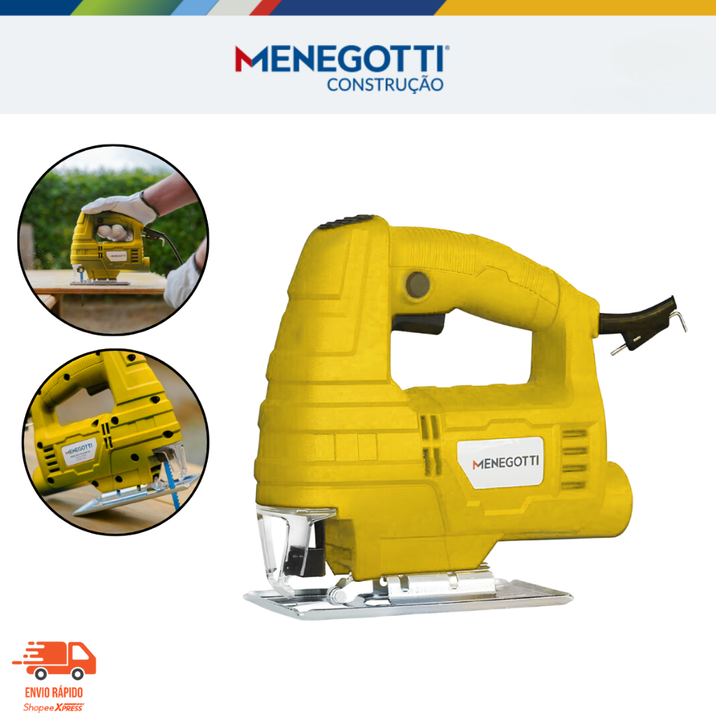 Serra Tico Tico 400w Capacidade Corte 55mm MST 55 Menegotti 127V ou 220v Resistente Oferta