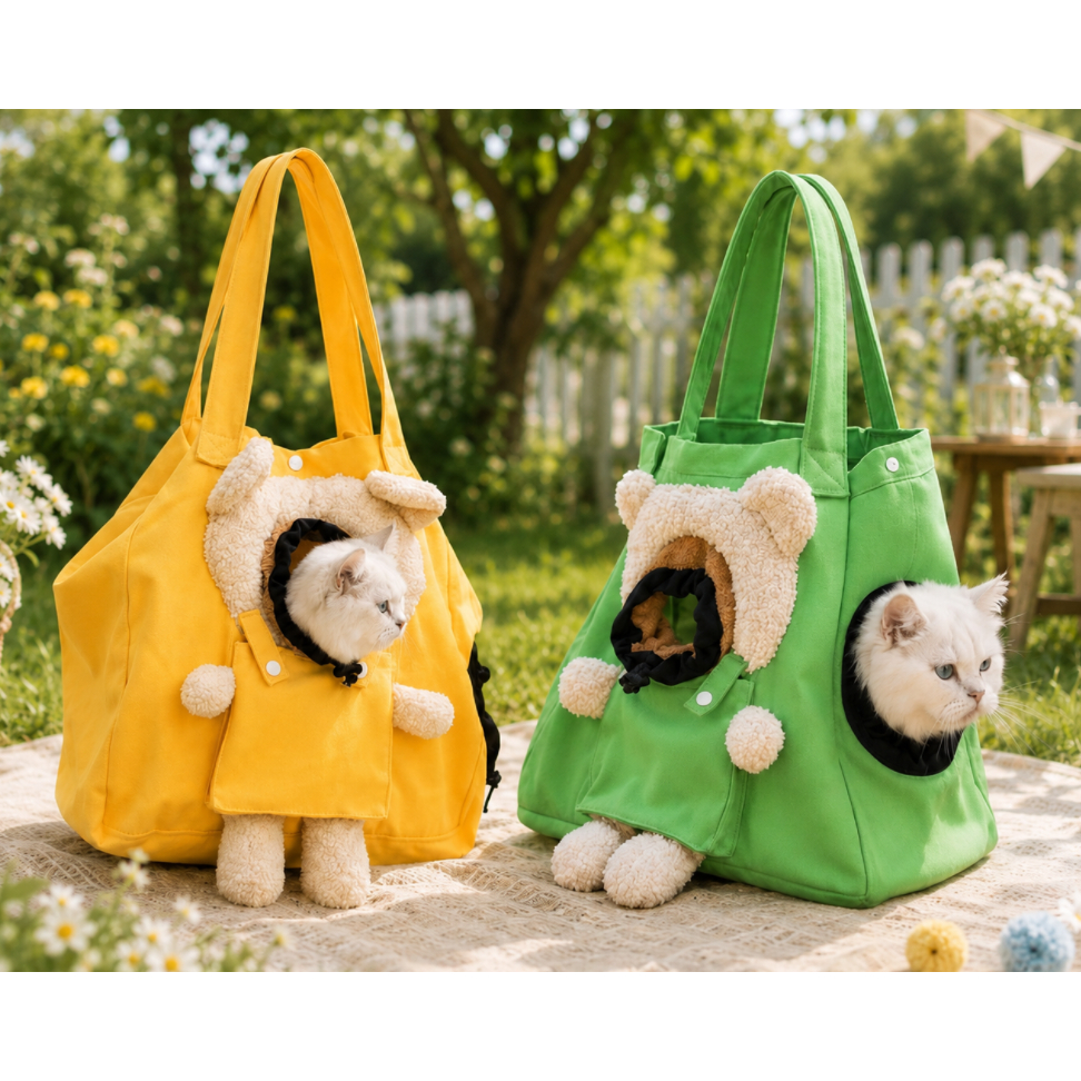 Bolsa de Transporte Pet Ursinho – Conforto, Segurança e Estilo para Pequenos Pets