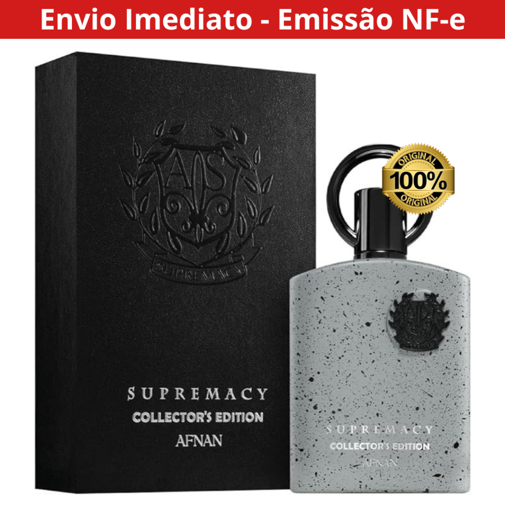 Perfume Supremacy Collector's Edition Afnan 100ml Árabe Masculino Original Com Nota Fiscal Garantia