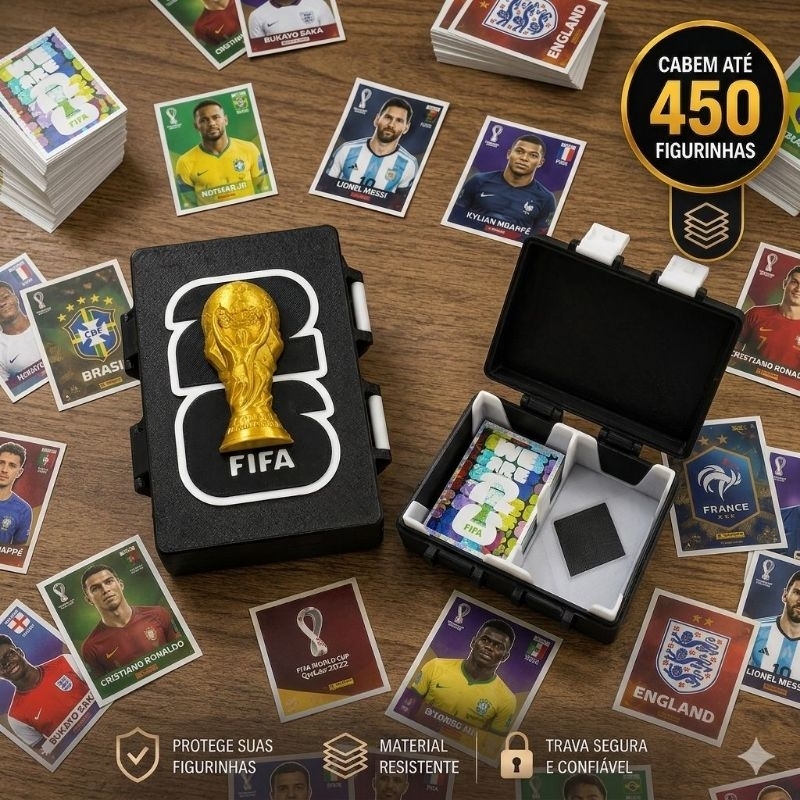 Porta figurinhas copa do mundo 2026 para 450 figurinhas