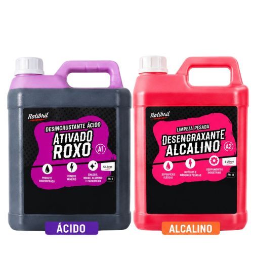 Solupan Desengraxante Concentrado + Limpa Baú Concentrado Carro e Moto 5 litros