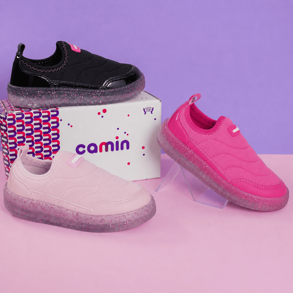 Tênis Infantil Menina Led Criança Feminino Confortável Antiderrapante Macio Promoção Original Camin