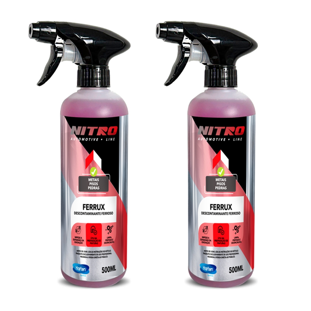 Kit 2 Ferrux Descontaminante Ferroso Nitro Automotive Removedor de Contaminação Metálica