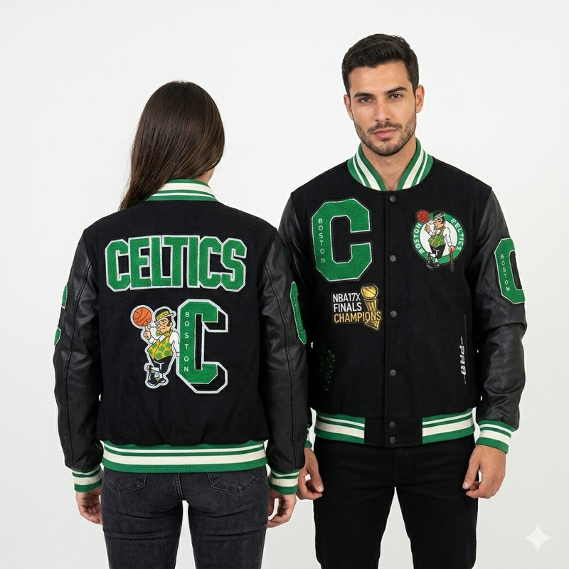Jaqueta Colegial Boston Celtics NBA Basquete - Bomber College