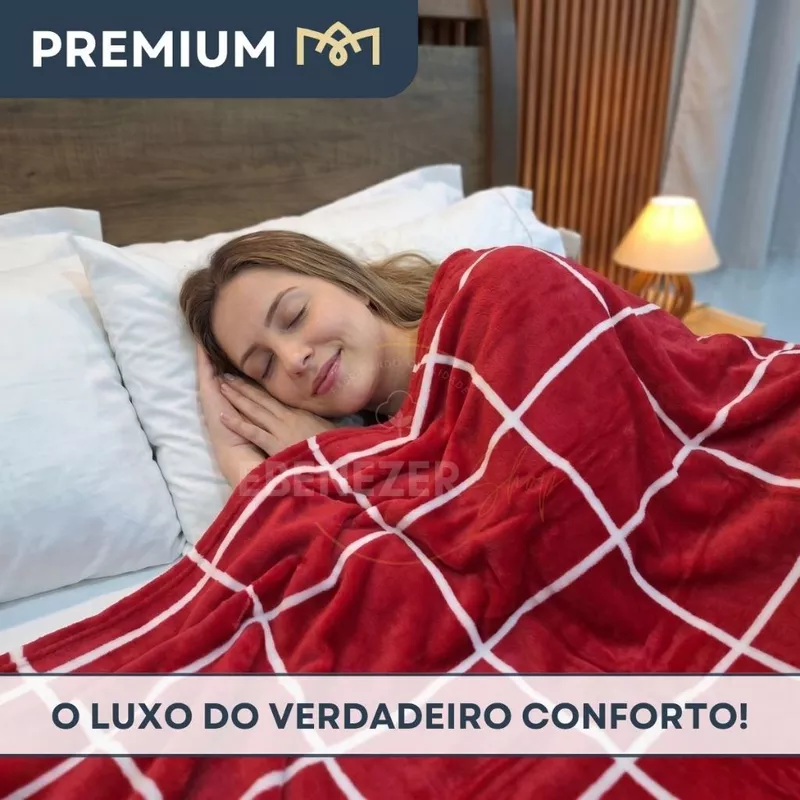 Cobertor Manta Casal 2,20x1,80 de Microfibra Soft Lisa Antialérgica — foto 8