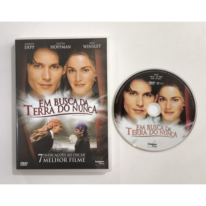 Dvd Filme - Em Busca da Terra do Nunca - Johnny Deep - Dustin Hoffman - Kate Winslet