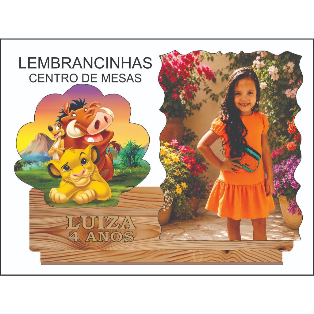 lembrancinhas personalizadas aniversário foto centro de mesas com retrato