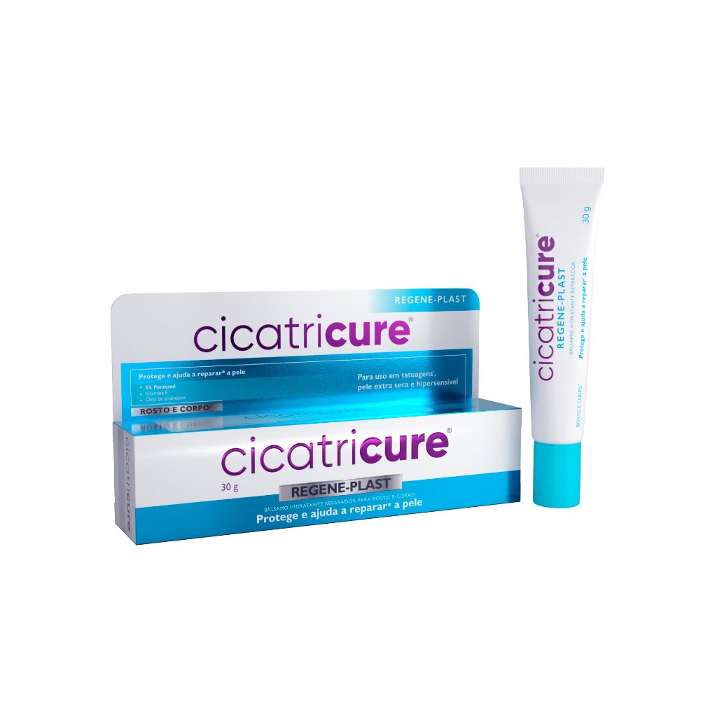 Creme multifuncional Regeneplast Cicatricure Rosto e Corpo 30g - Pantenol e Vitamina E